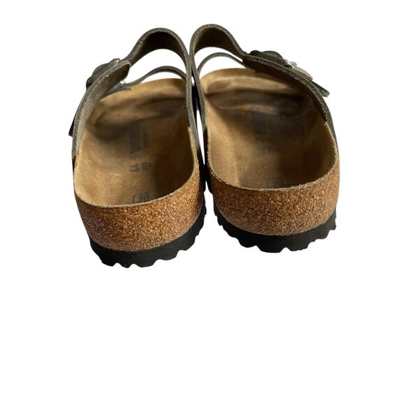 Birkenstock Arizona BS Sandals US M11 W13 EU 44 UK 10.5 Taupe Leather Regular - Picture 5 of 14